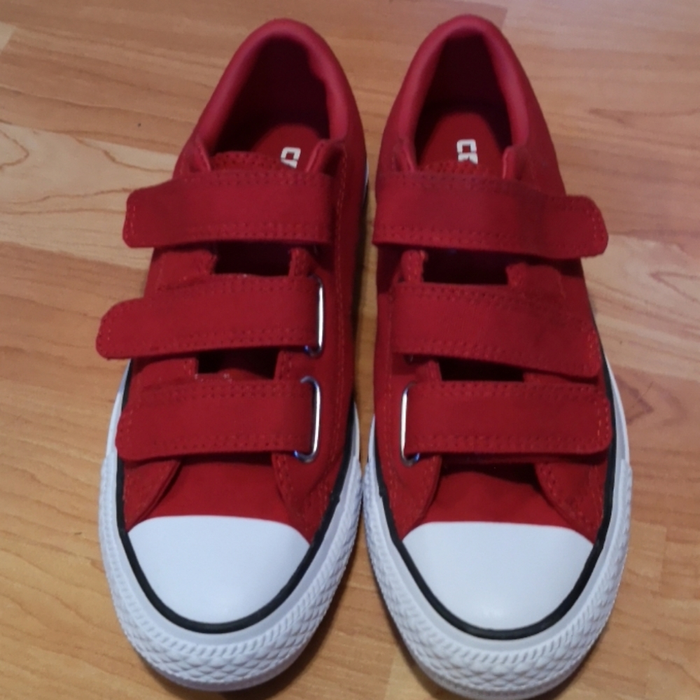 Red velcro frontconverse sneakers women's size 7.5